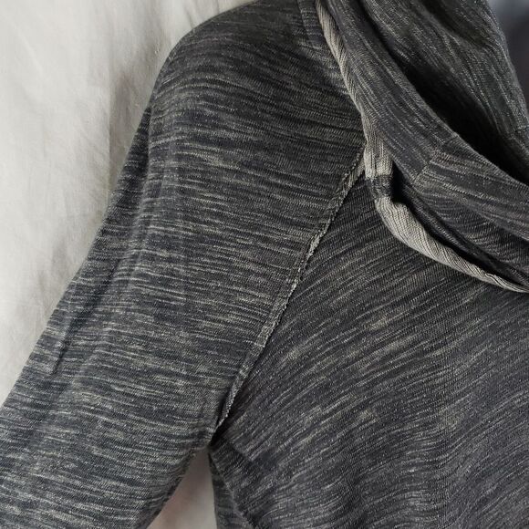 Free People Women's Charcoal Grey Cocoon Cowl Pullover Sweater - Picture 4 of 12